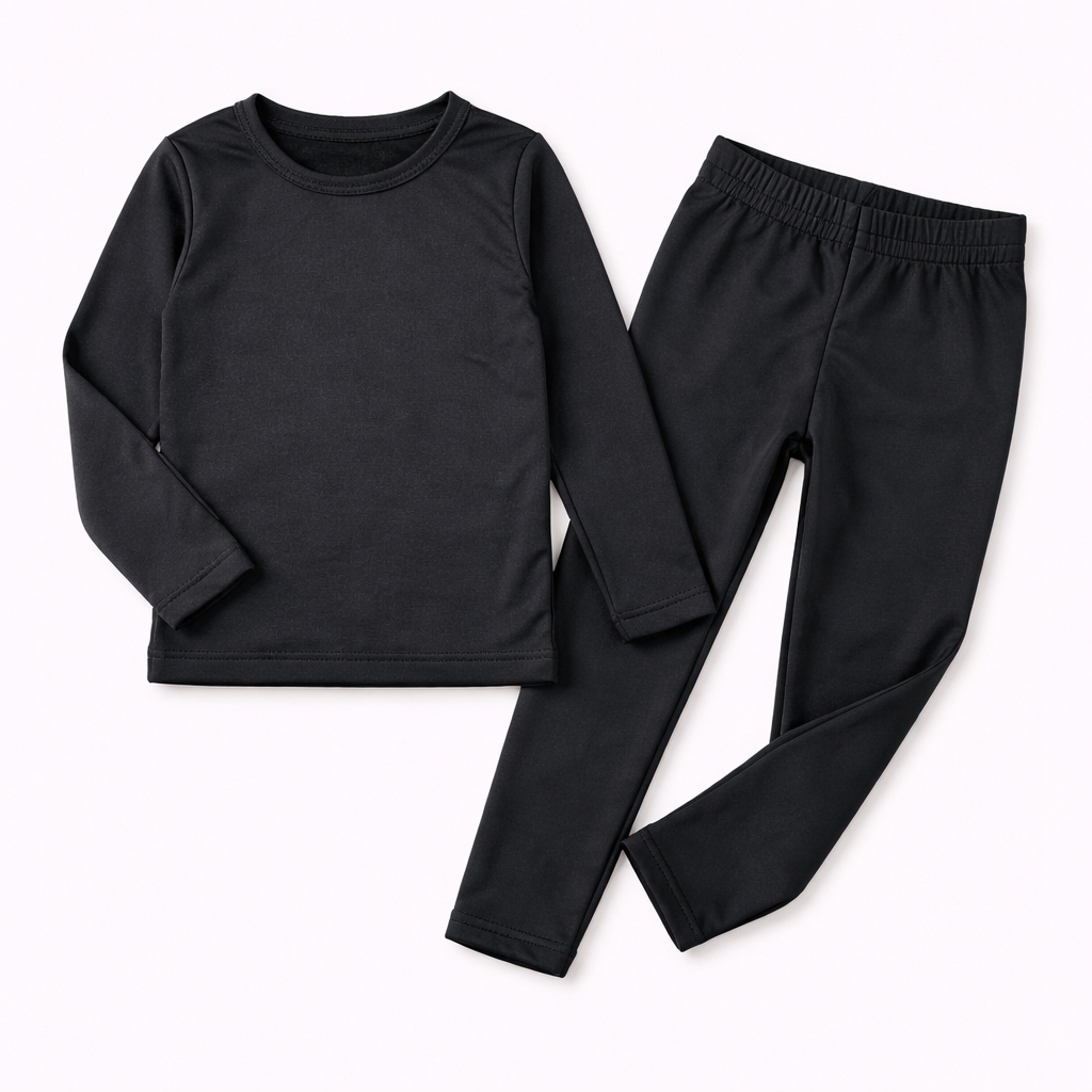 Conjunto Térmico Infantil Segunda Pele Bebe Criança Menino Menina Inverno Neve Blusa e Calça