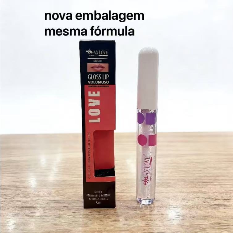 Batom Gloss Lip Volumoso 05 Max Love 4ml em Oferta na Shopee