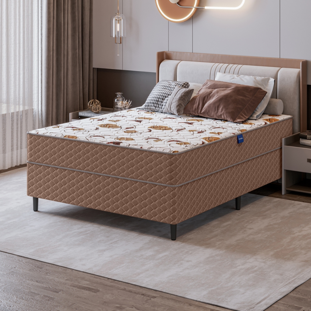 Cama Box Casal Espuma D33 Extra Firme 138x188x62 Marrom Umaflex