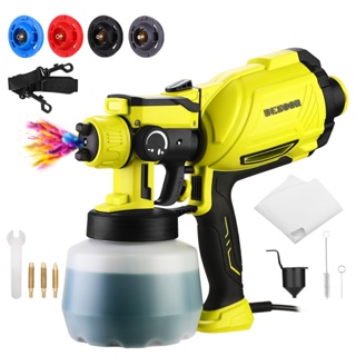 Pistola De Pintura 1600W Profissional Elétrica Pulverizadora 1200ML 4 Bicos 3 Regulações Desoon em Oferta na Shopee