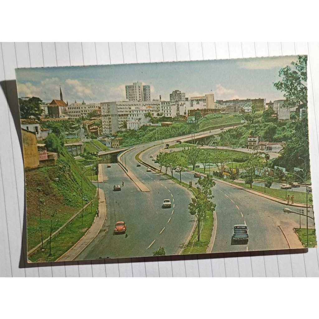 Cartão Postal – Salvador (BA) – Vista Urbana com Via Expressa