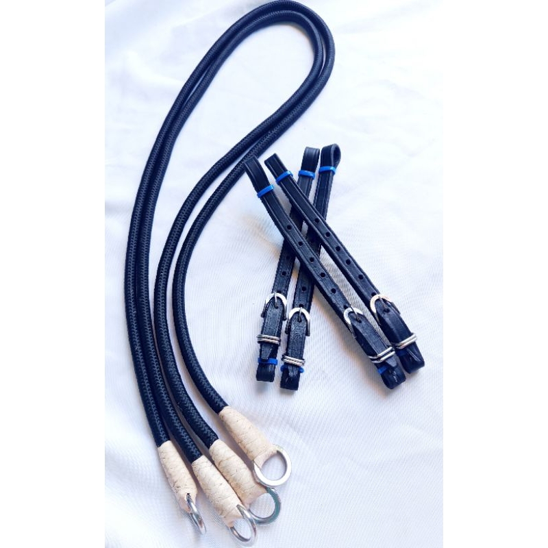 Rédia em corda macia nylon + ponteiras cavalo vaqueiro vaquejada em Oferta na Shopee