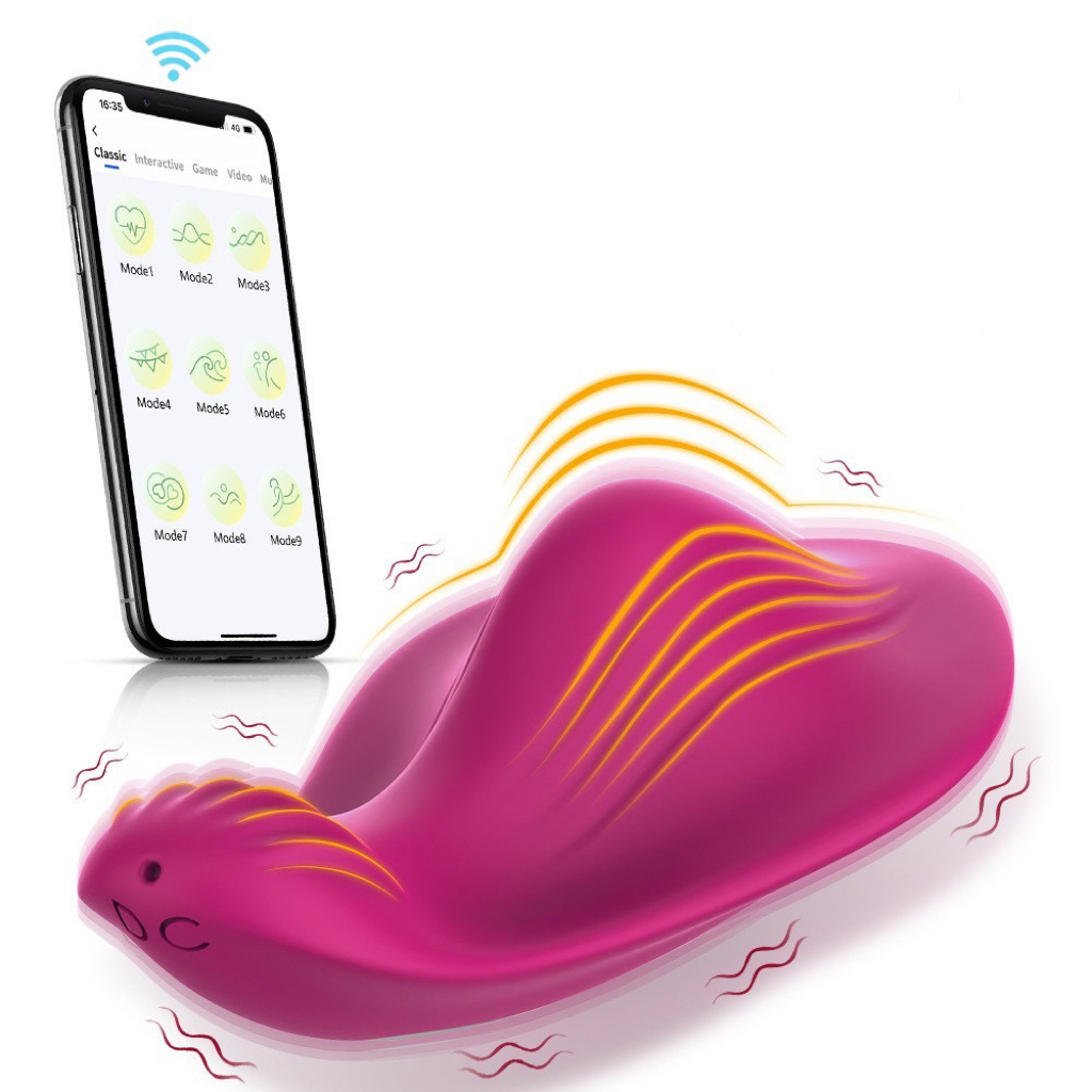Vibrador de Calcinha Bluetooth Clitóris Controle via Aplicativo Vibrado Feminino App Casal