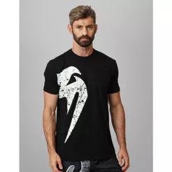 Camiseta Venum Giant Preto Athletic Fit High Tech 100% Algodão