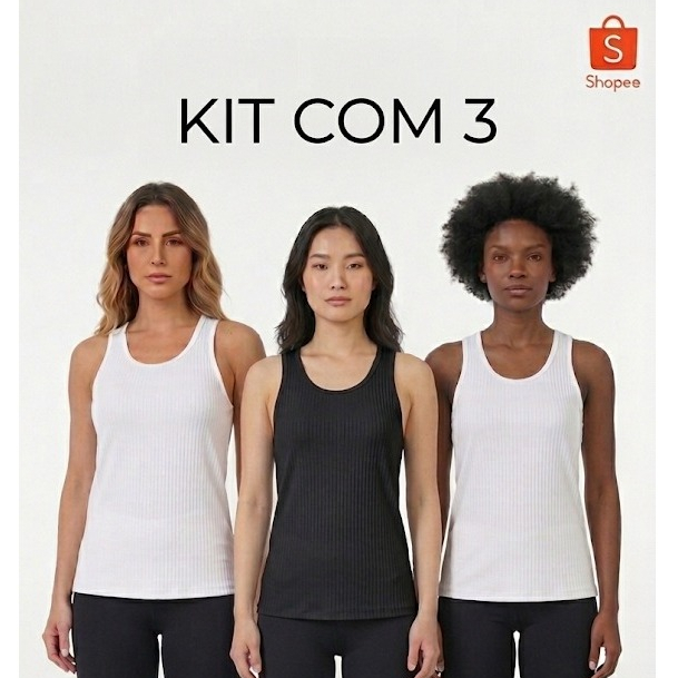 Regata Feminina Academia Dry Fit Esportiva Fitness Treino Corrida Confortável
