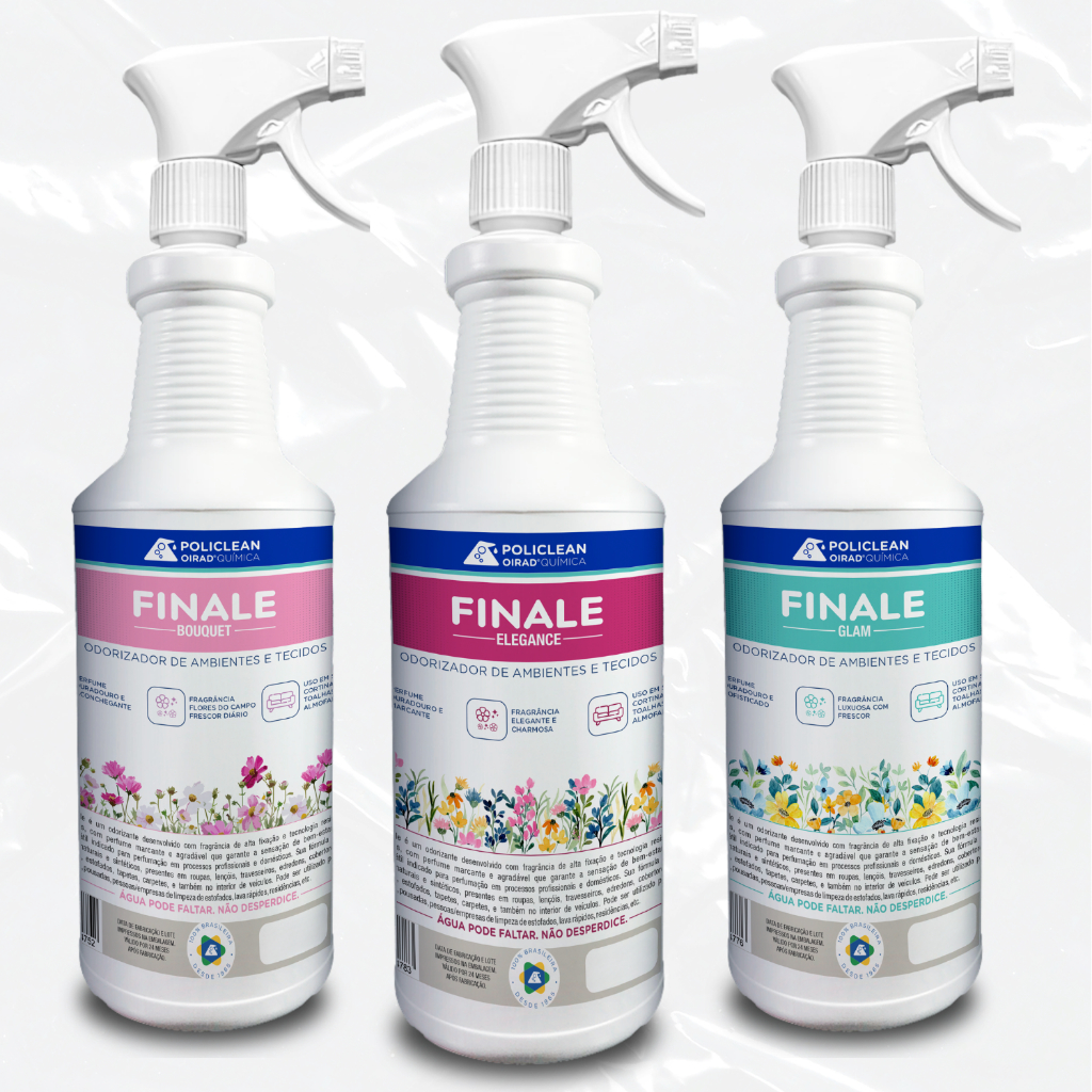 Kit Finale Bouquet Glam Elegance Finalizador Ambiente Roupa Tecido Estofado "Cheiro De Rico" 1L