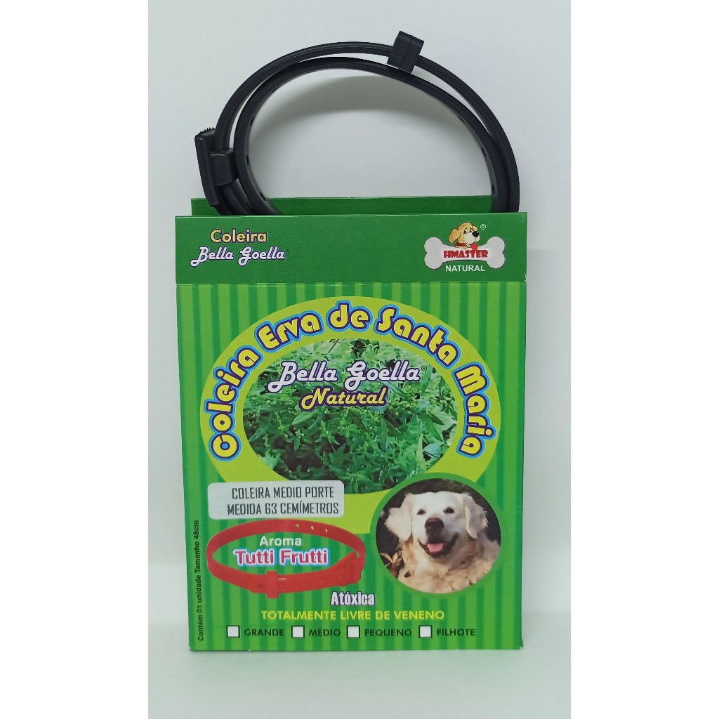 COLEIRA AJUSTÁVEL COM AROMA DE TUTTI FRUTTI
