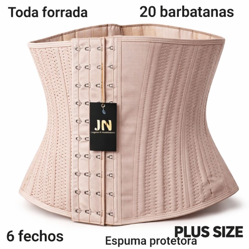 Cinta  Premium/pós cirurgico, 20 barbatanas com espumas, material durável, corrige a postura. em Oferta na Shopee