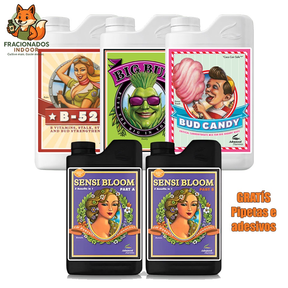 Kit Sensi Bloom (A+B) + Big Bud + Bud Candy + B-52 - Advanced Nutrients