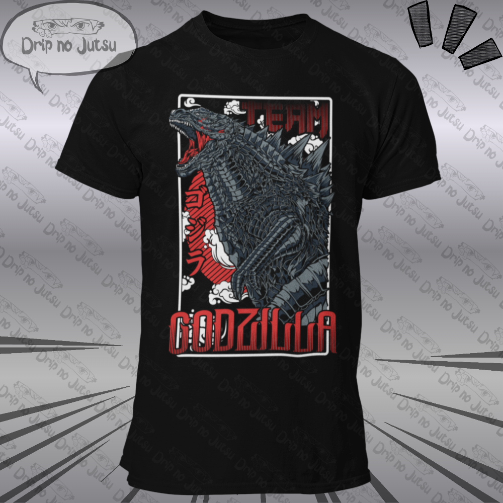 Camiseta Básica Godzilla 100% Algodão Camisa Adulto Infantil Blusa Unissex Plus Size