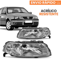 Par Farol Gol 1999 2000 2001 2002 03 04 05 Cromado S/chapeu Volkswagen
