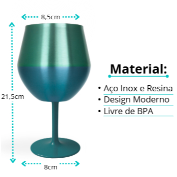 Taça e Copo Térmico Inox 2 em 1 - Para Cerveja, Vinho e Drinks em Oferta na Shopee