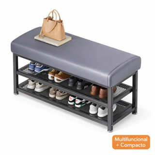 Banco Sapateira Multifuncional com Assento Acolchoado  Organizador para Hall de Entrada, Quarto e Closet em Oferta na Shopee