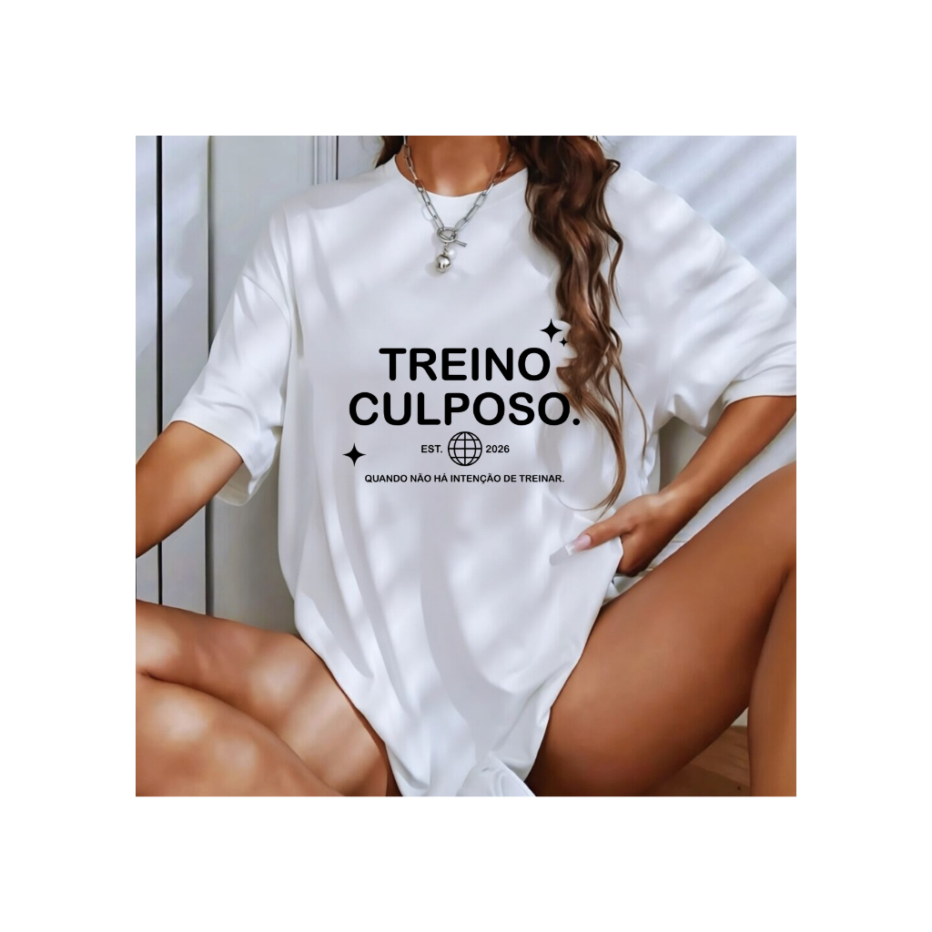 Camiseta Oversized Feminina 100% Algodão Premium Frases Engraçadas Meme Academia Treino Pesado Musculação