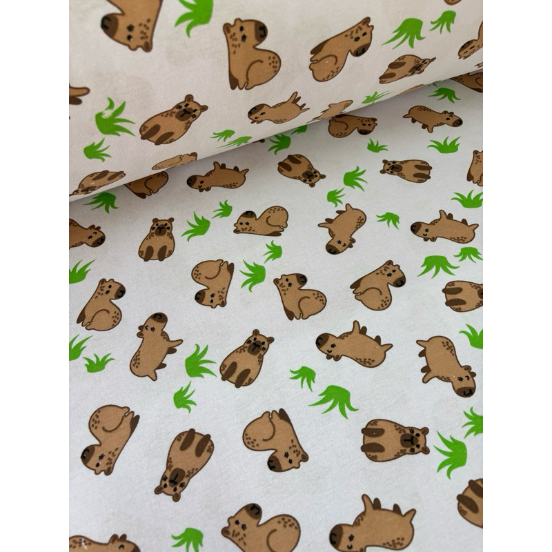 1 metro de malha 100%  algodão Estampada para pijamas, calcinha,roupa infantil, roupa de cama e outros