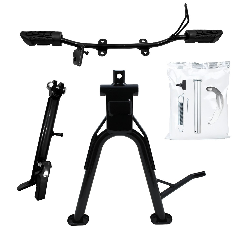 Kit Cavalete Central CG Titan Fan 160 + Cavalete Lateral  + Estribo Maciço Kit Completo