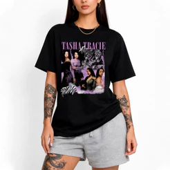 Camiseta Algodão Unissex Tshirt Feminina Graphic Tees Tasha e Tracie Salve Camisa Masculina