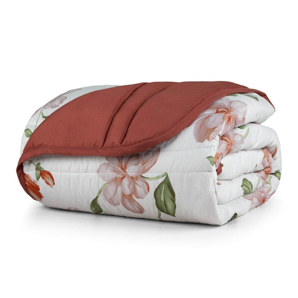 Edredom Casal Queen 01 Peça Micropercal Toque Macio 200 Fios Dupla Face (01 PEÇA)