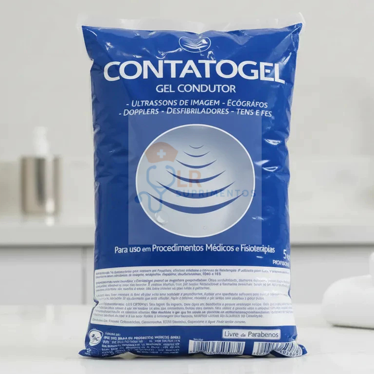 Gel Clinico Contato Condutor Ultrassom Incolor 5kg Bag RMC Tens Fes  para Clínicas Hospitalar