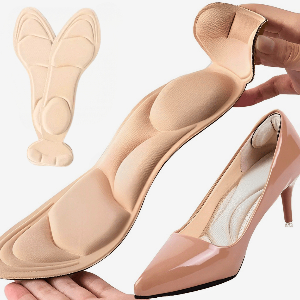 Par de Palmilhas Ajustáveis Protetor Calcanhar para Sapatos Sapatilha 35 ao 39