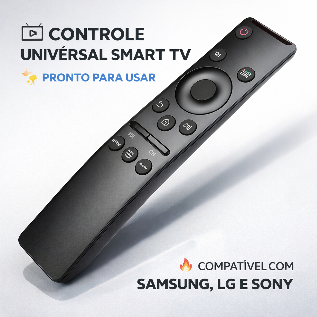 Controle Remoto Smart Tv Compativel Samsung 4k  Substituto Compatível