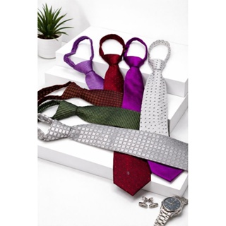 Gravata Juvenil com zíper masculina de 40 a 42 cm varias estampas de ótima qualidade em Oferta na Shopee