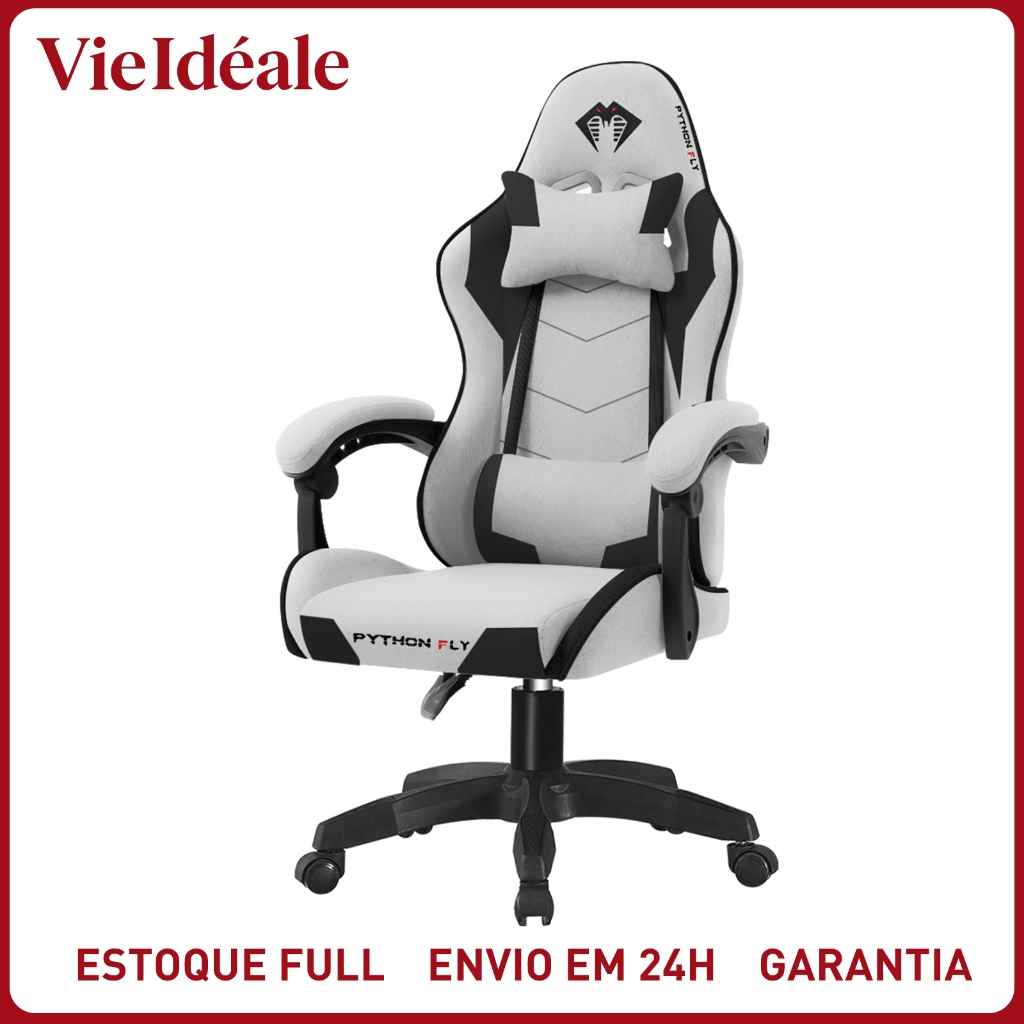 Cadeira Gamer Profissional Ergonômica 150kg - Reclinável com Apoio Lombar em Oferta na Shopee