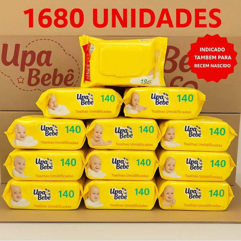 Kit Toalhas Umedecidas Upa Bebê