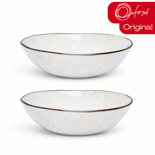 Kit 2 Saladeiras Bowl 1,6L Para Servir Ryo Maresia Areia Oxford Porcelanas