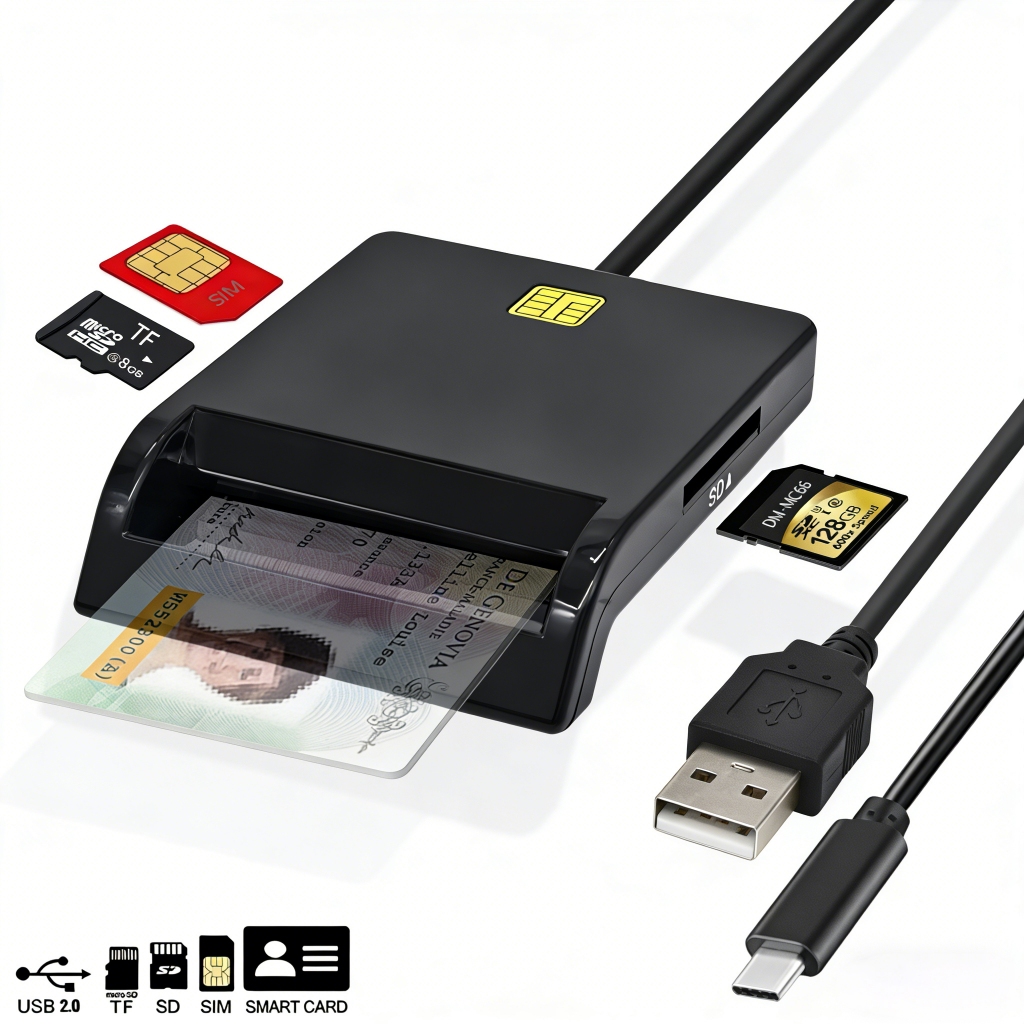 Leitor De Smart Card Para Certificado Digital E-cpf E-cnpj