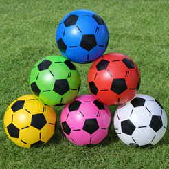 1 Bola Vinil Futebol Colorida Para Lembrancinhas Decoração Bola Dente de Leite Infantil Bola Futebol