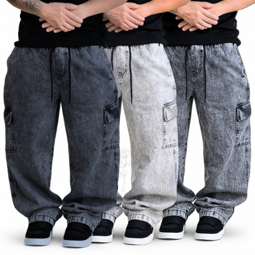 Calças Cargo Street Balão masculino sem punho em Oferta na Shopee