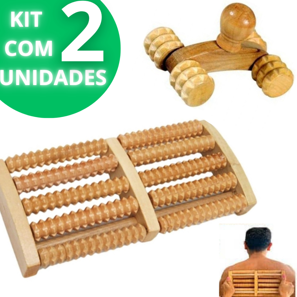 Combo massageador carrinho massageador + Massageador Manual para Pes