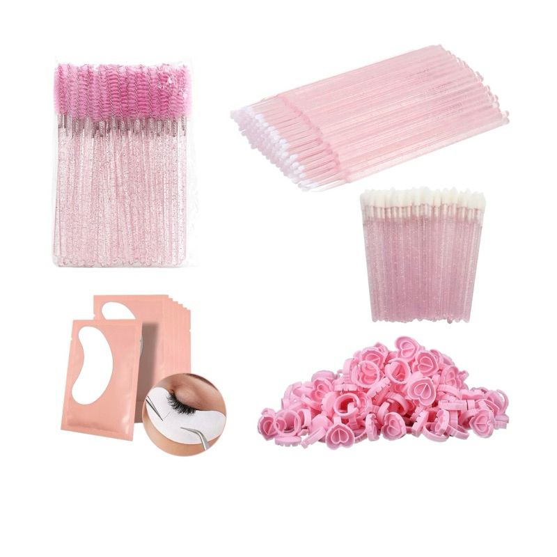 Kit Lash Designer Completo com Anéis, Pads, Microbrush, Escovinhas e Aplicador de Batom