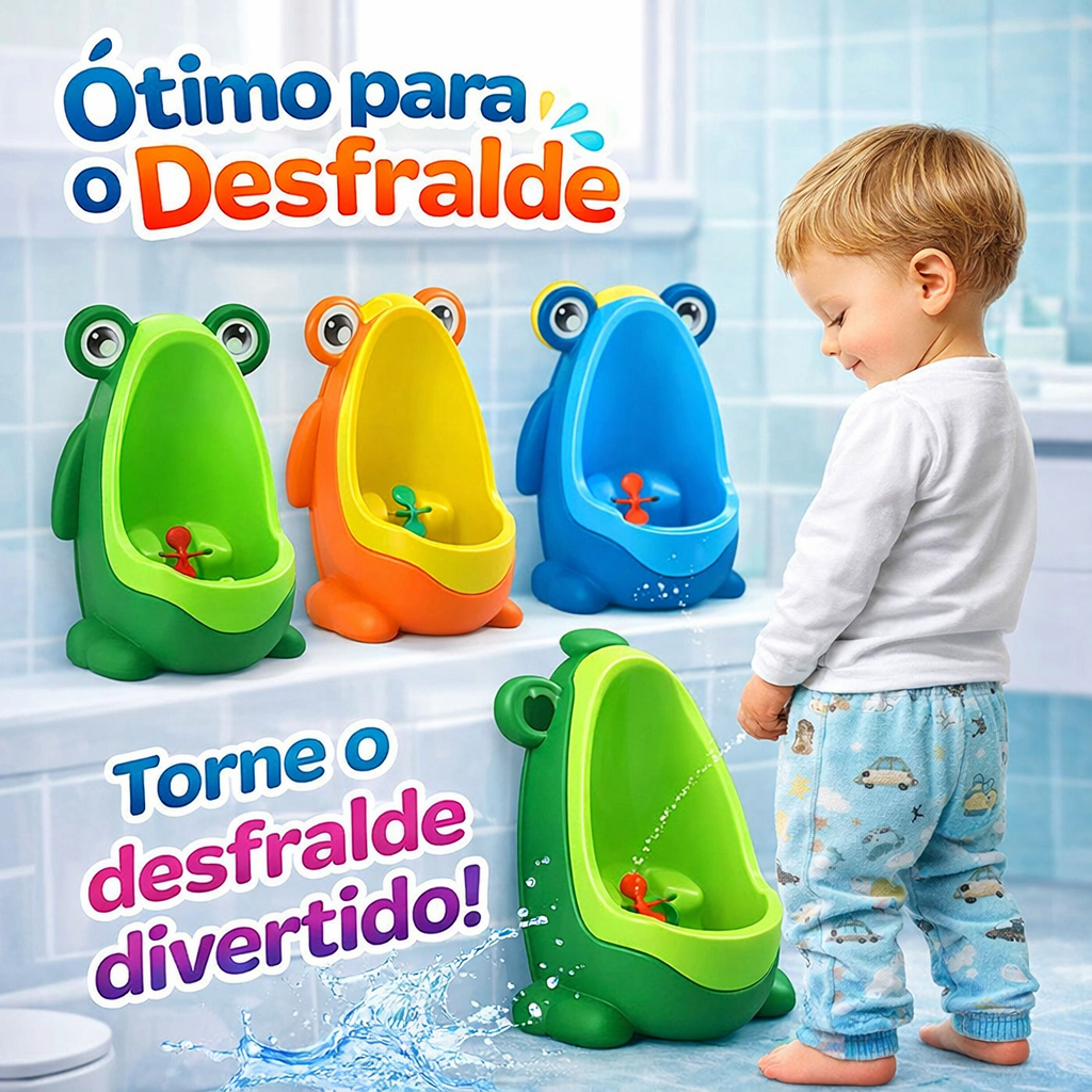 Mictorio Sapinho Infantil Pinico Desfralde Criança Treino Baby Todas Cores