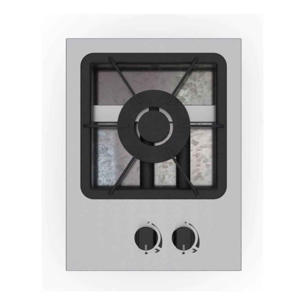 Fogão Industrial Cooktop Inox 1 Boca Queimador Duplo 27x27
