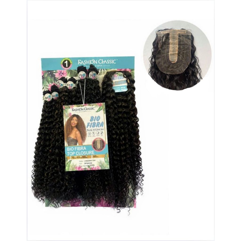 CABELO LINDONA COM TOPO CLOSURE FIBRA BIO ORGÂNICA PREMIUM VOLUME EXTRA NATURAL MACIO LEVE