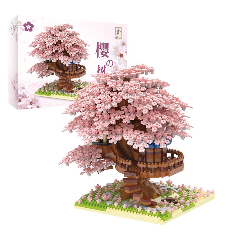 2151peças+ Blocos de construção Brinquedo Bricks Sakura Decoração Presentes brinquedos infantis