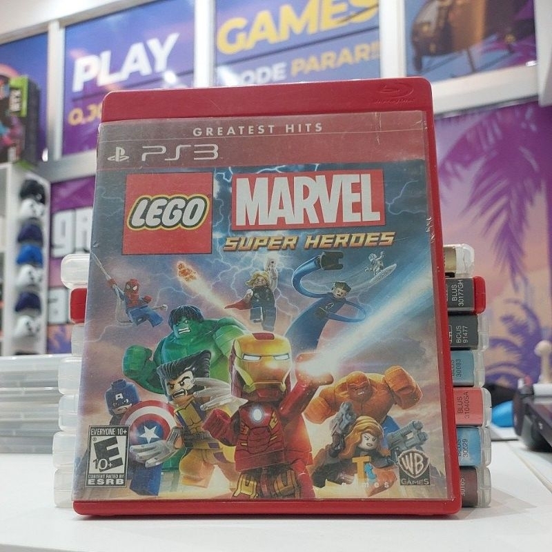 ✅️JOGO PS3 LEGO MARVEL SUPER HEROES MÍDIA FÍSICA‼️