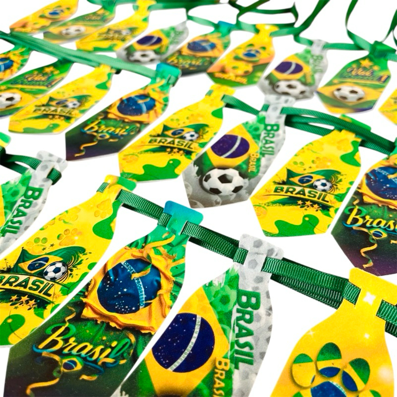 Kit 20 Gravatas Pet de Copa do Mundo 2026  - Gravatinhas de Courino