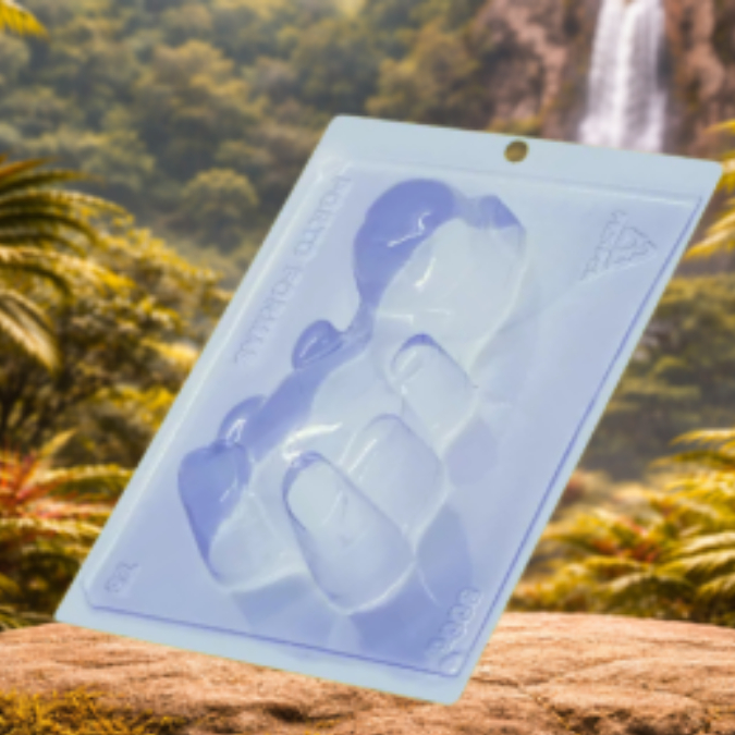 1~5 Forma Porto Com Silicone (3 partes) Para Chocolate DINOSSAURO – CÓD p76 (PROMOÇÃO PORTO) CHOCO