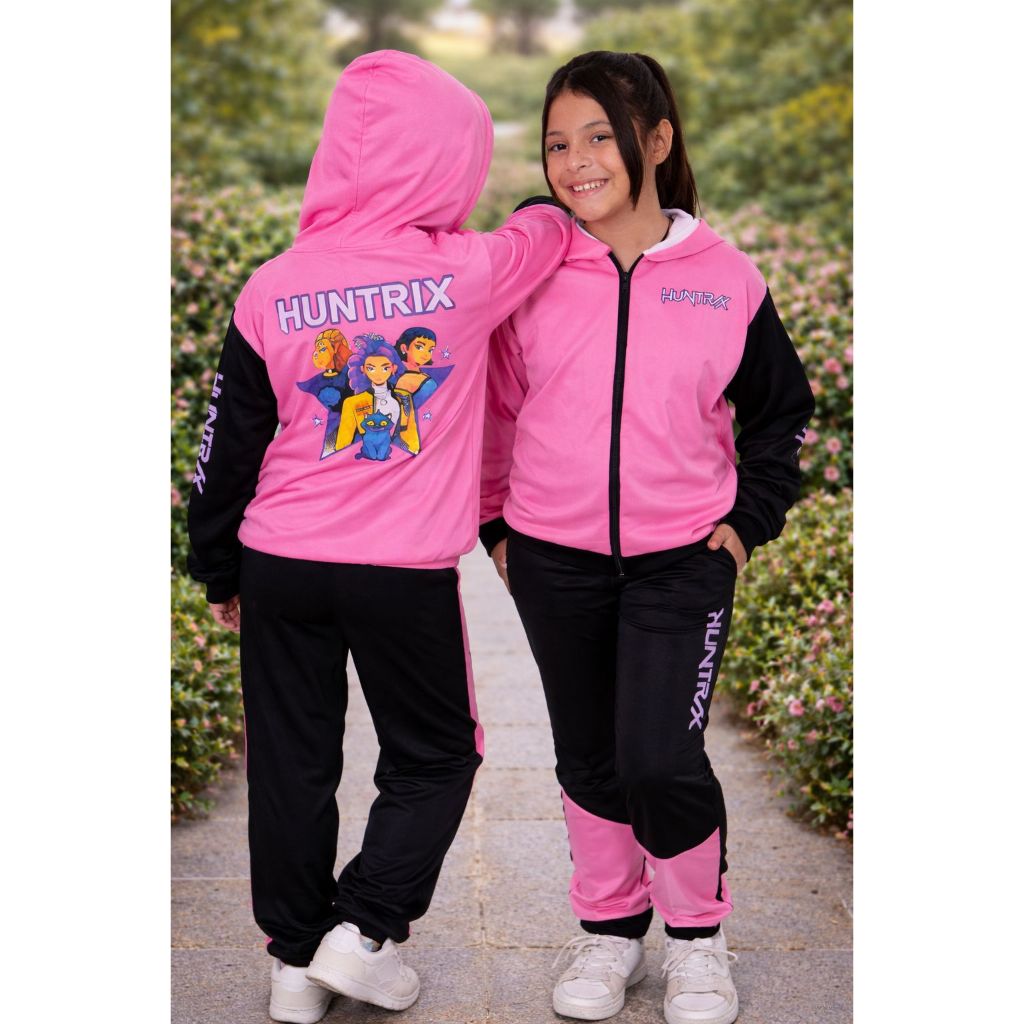 Conjunto Infantil de Menina Huntrix Kit 2 Peças Calça e Casaco de Inverno Peluciado em Oferta na Shopee