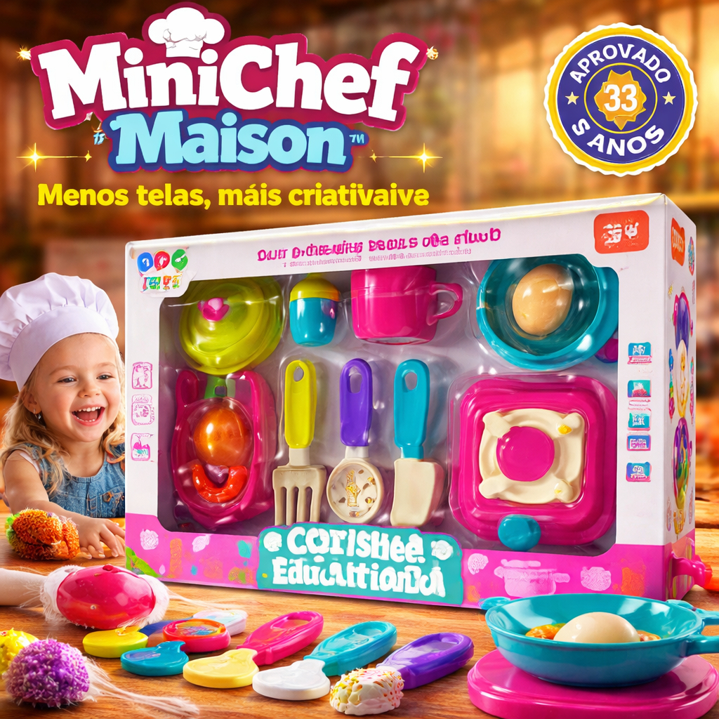 Kit Cozinha Infantil Brinquedo Utensílios Simulacao Faz De Conta Criativo Educativo