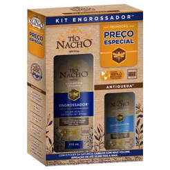 Shampoo 415ml + Condicionador 200ml Tio Nacho Kit Engrossador 615ml - Antiqueda e Mais Volume