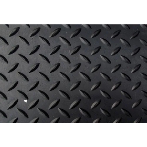 Piso Diamante Emborrachado 3mm Preto - Rolo 1m x 2m | Máxima Aderência e Resistência