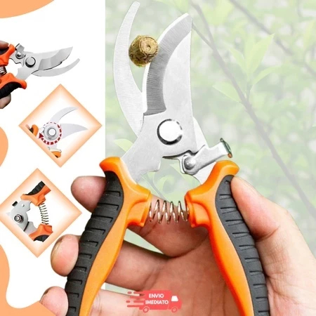 Tesoura de Poda Profissional Aço Inox Super Afiada Cabo Antiderrapante Jardinagem em Oferta na Shopee