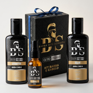 Kit Barba Balm Shampoo Óleo Produtos Para Barba Barbe Sem Frizz em Oferta na Shopee