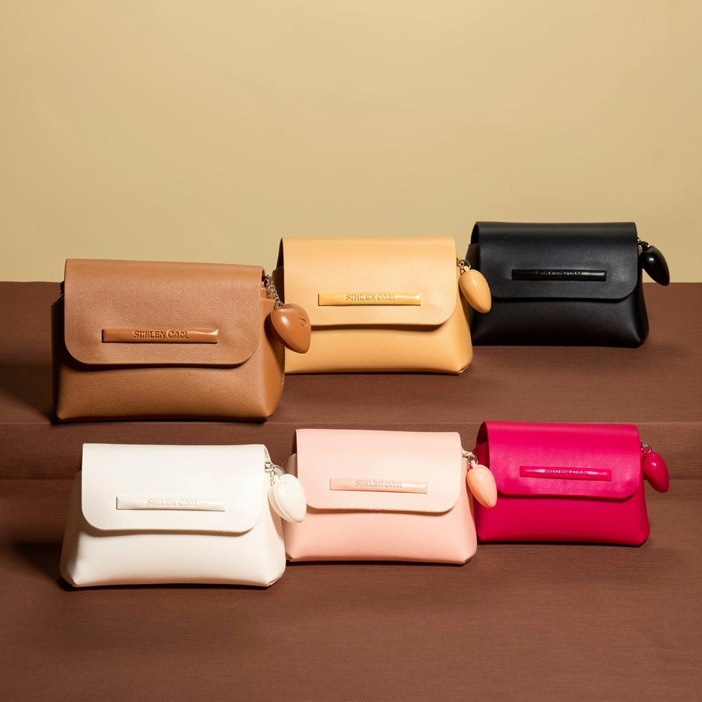 Bolsinha Feminina Suellen Pequena Coração Clutch Porta Maquiagem A verdade e a Vida