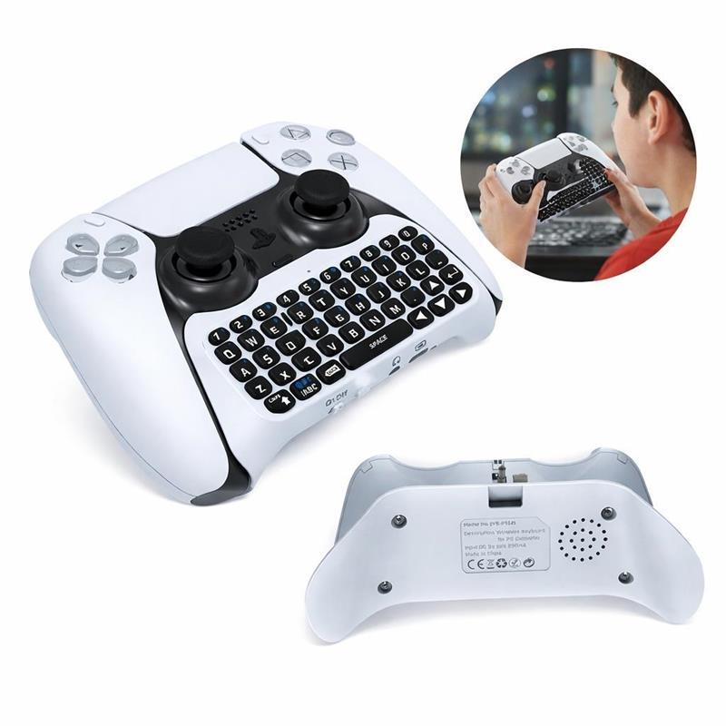 Mini Teclado Controle Ps5 Bluetoooth Qwerty Sem Fio Playstation Encaixe Gamer
