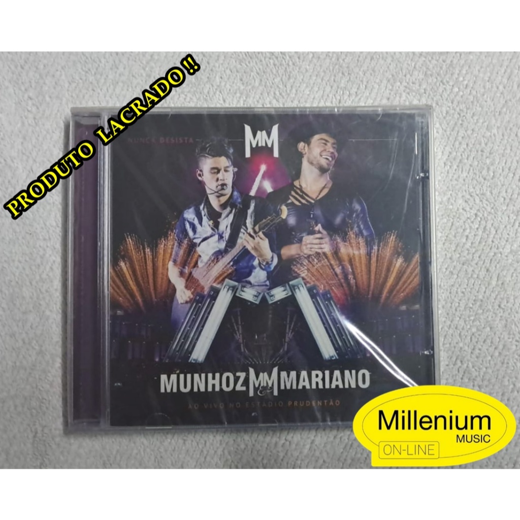 CD Munhoz & Mariano Nunca Desista Ao Vivo No Estádio Prudentão 2014 Lacrado Original Gravadora Colecionador Ótimo Estado